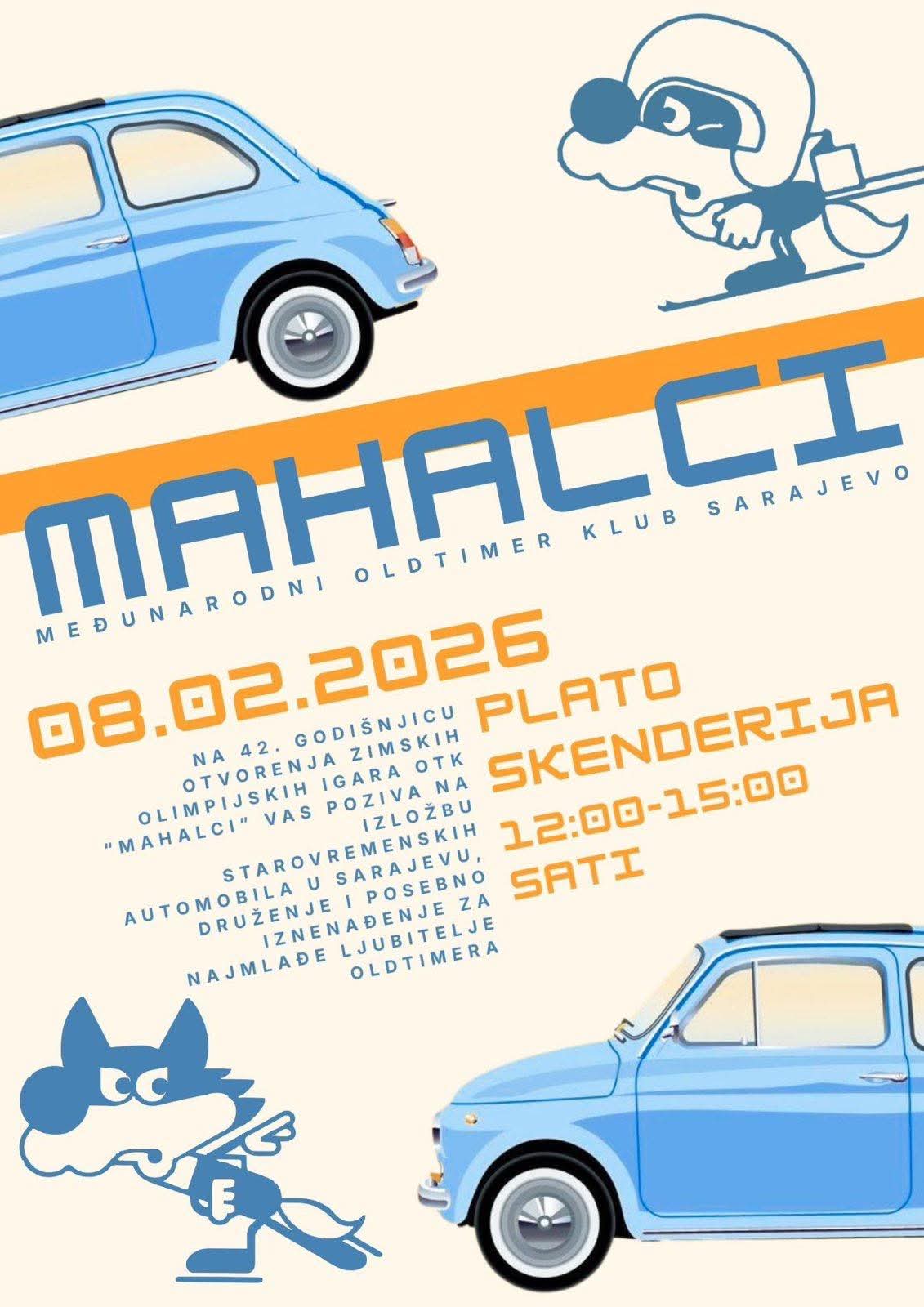 Međunarodni oldtimer klub "Mahalci" Sarajevo organizator izložbe starovremenskih automobila 